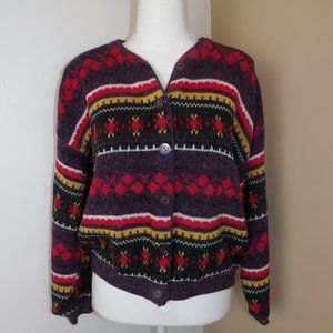 Vintage Cottage Core, Country Charm Sweater by Lindsay Gray / Size Large